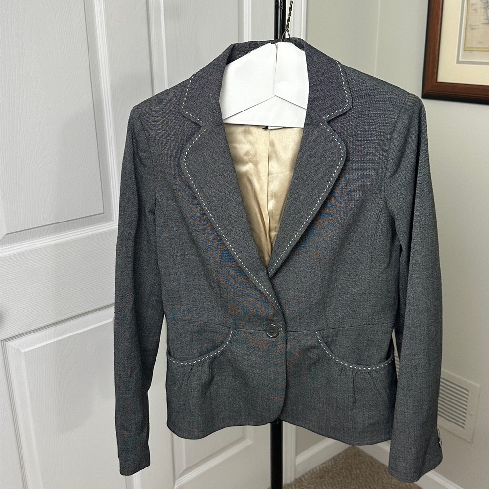 White House Black Market Gray Blazer